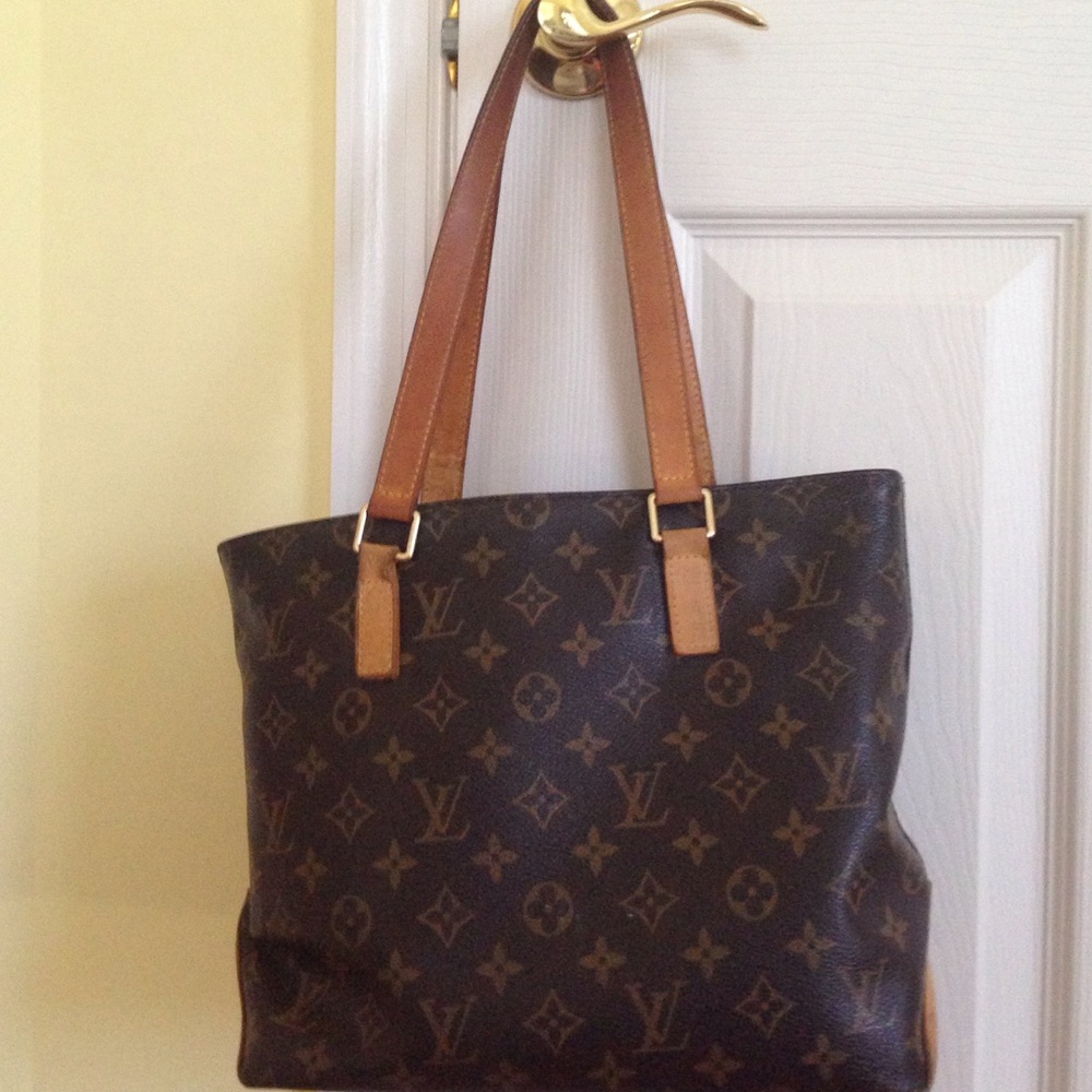 AUTHENTIC Louis Vuitton small tote worn but real